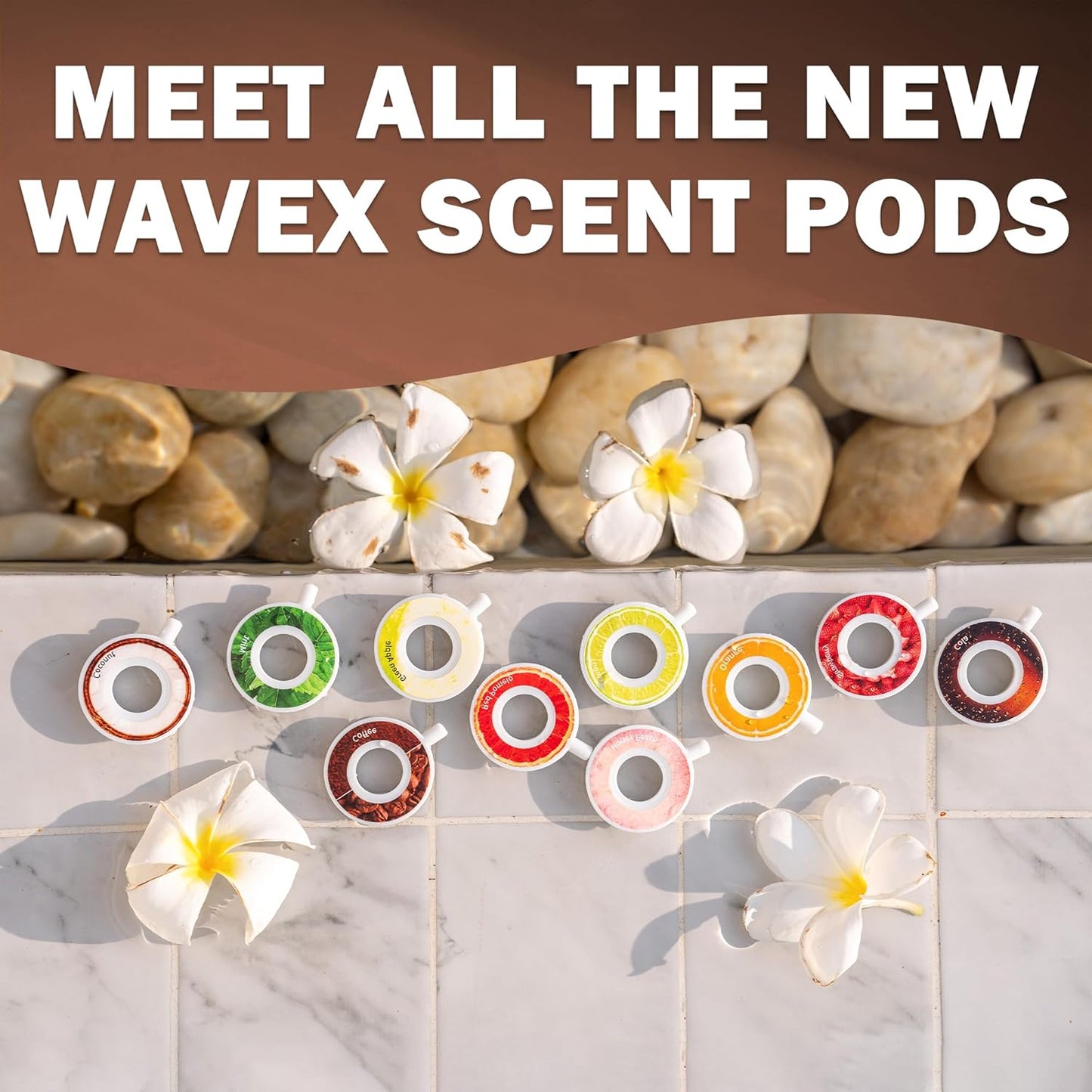 Coffee Vanilla Aroma Scent Pods – Water Bottle Accessory for WAVEX Bottles