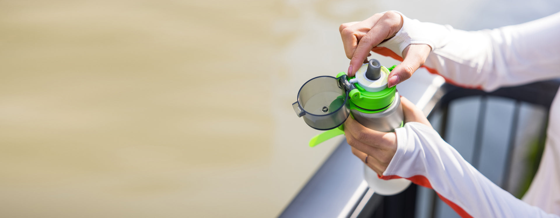Healthy Hydration with a scented water bottle