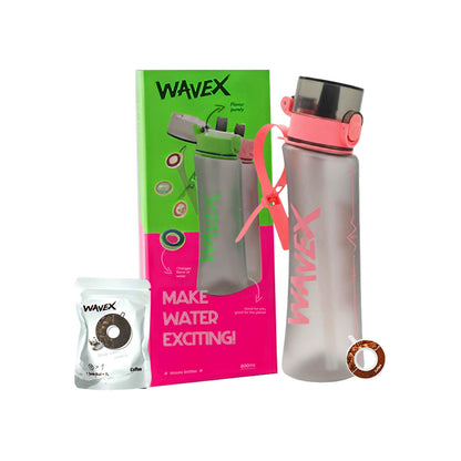 600ml Pink Tritan Water Bottle With 1 Coffee Aroma Scent Pod