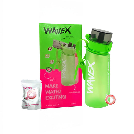 550ml Green Tritan Water Bottle + 1 Honey Peach Aroma Scent Pod