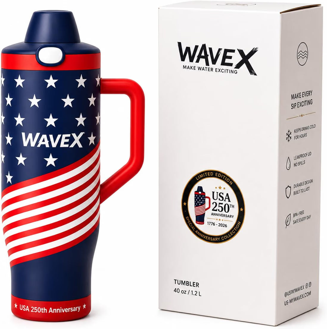 Wavex Insulated Stainless Steel Tumbler + 8 Aroma Scent Pods