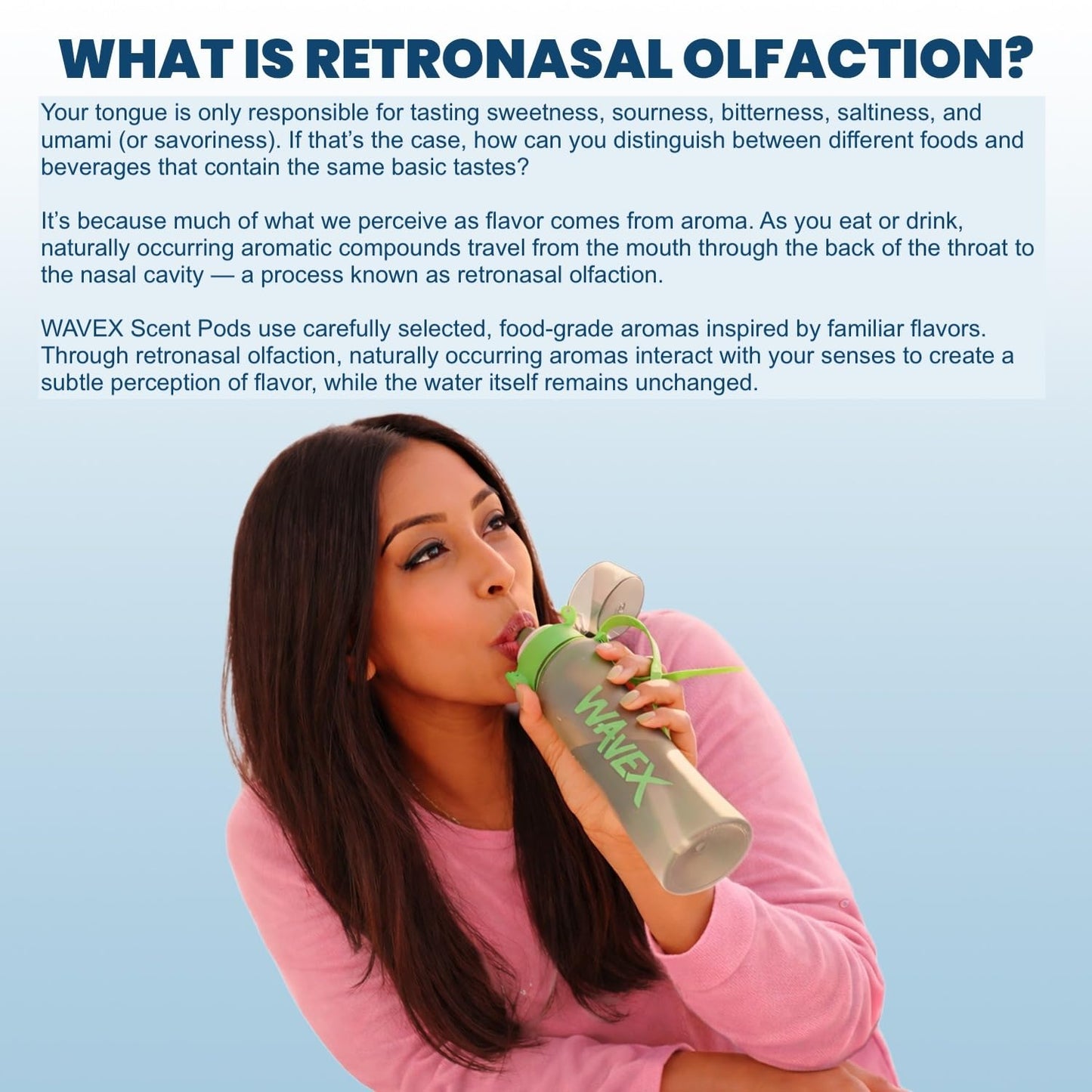 Variety 4-pack: Cola, Strawberry, Honey Peach, Energy Drink Scent Pods, Only for Wavex Scent-Powered Water Bottles