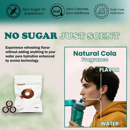 600ml Deep Forest Green Tritan Water Bottle With 3 Cola Aroma Scent Pod