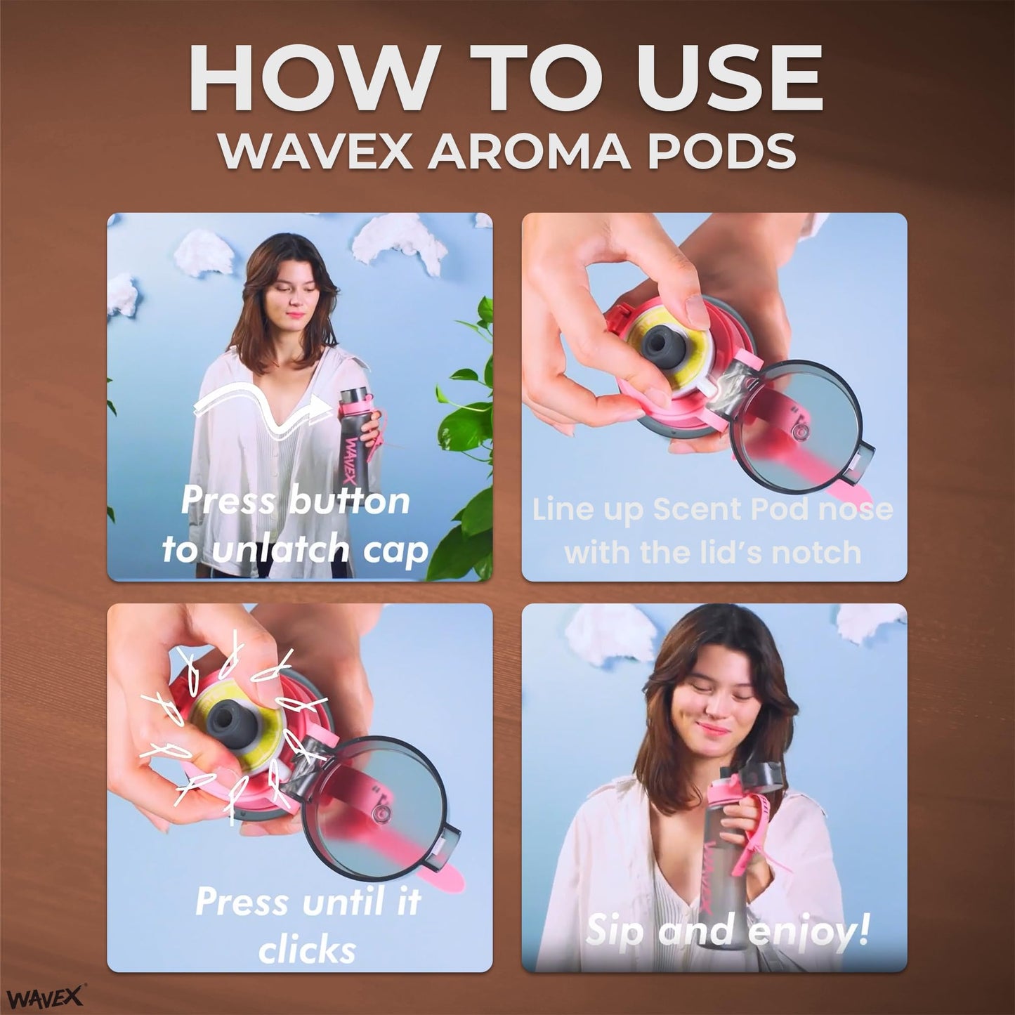 Coffee Aroma Scent Pods – Only for WAVEX Scent-Powered Water Bottles