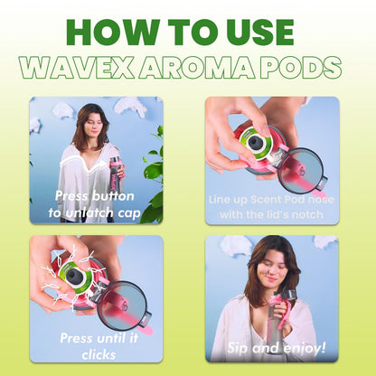 3-Pack Energy Drink Aroma Scent Pods, Only for WAVEX Scent-Powered Water Bottles