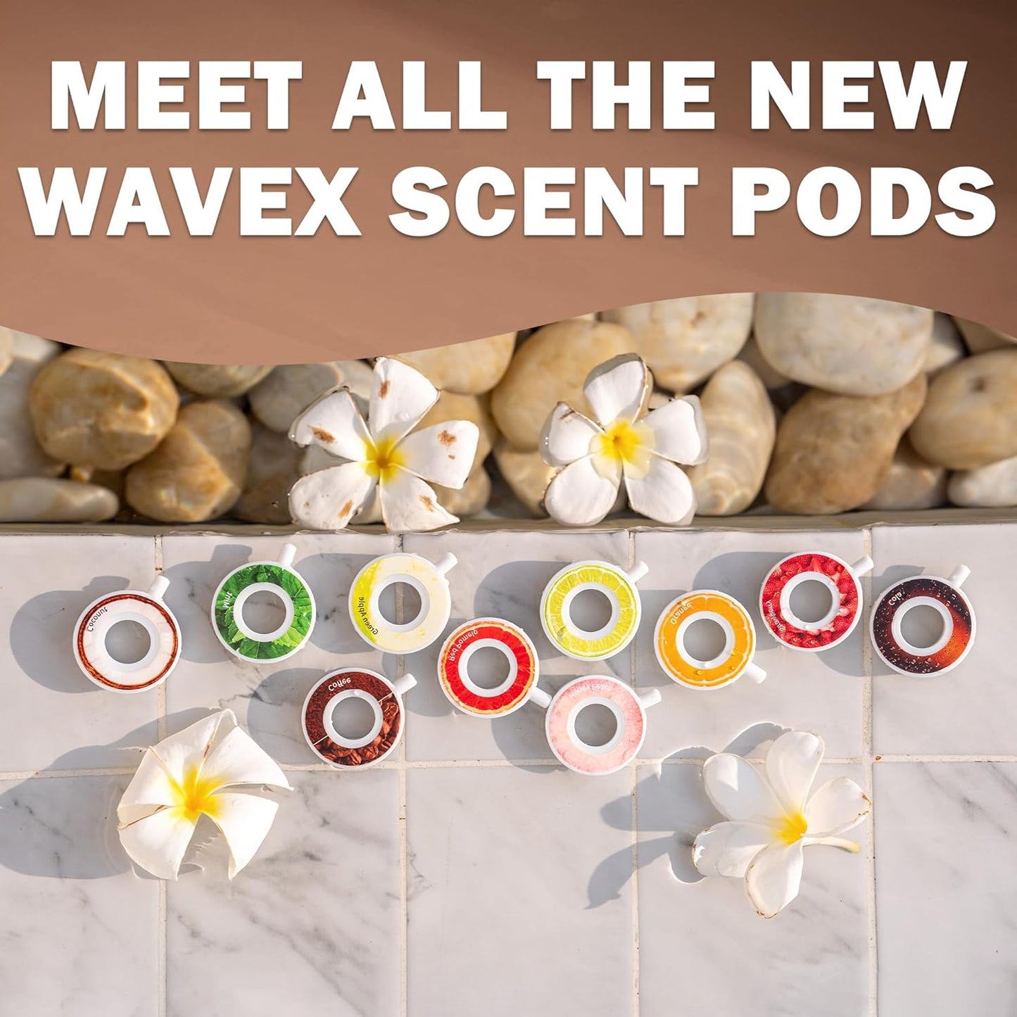Coconut Aroma Scent Pods – Only for WAVEX Scent-Powered Water Bottles