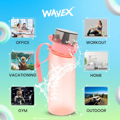 550ml Pink Tritan Water Bottle + 1 Honey Peach Aroma Scent Pod