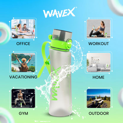 600ml Green Tritan Water Bottle With 1 Coffee Aroma Scent Pod