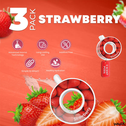 Strawberry Aroma Scent Pods – Only for WAVEX Scent-Powered Water Bottles