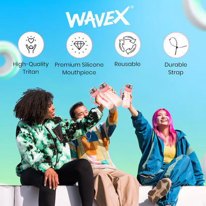 550ml Pink Tritan Water Bottle + 1 Honey Peach Aroma Scent Pod