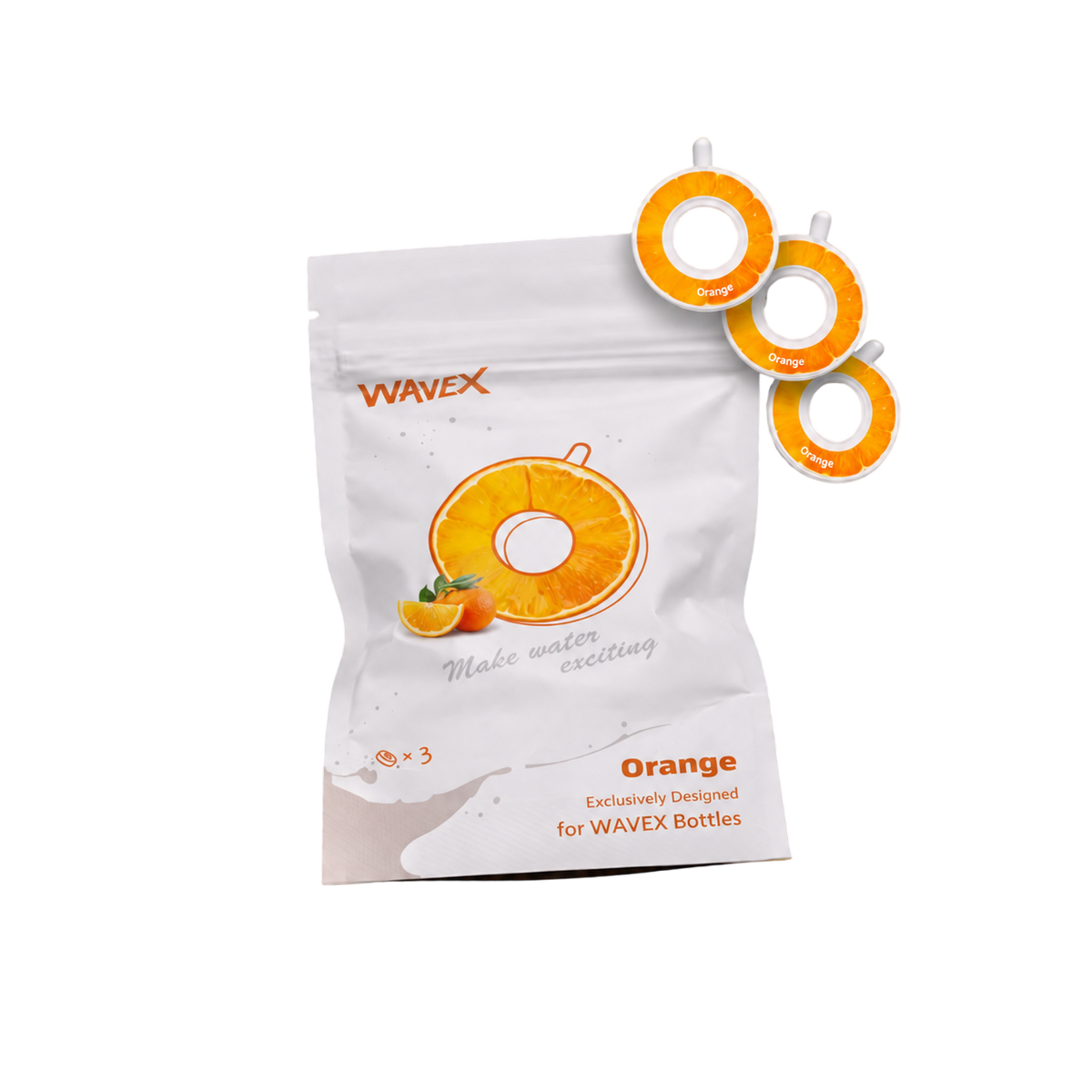 3-Pack Honey Peach Aroma Scent Pods, Only for WAVEX Scent-Powered Water Bottles