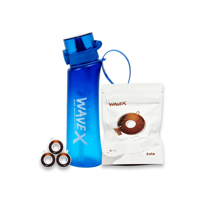 600ml Deep Tide Blue Tritan Water Bottle With 3 Cola Aroma Scent Pod