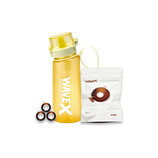 550ml Golden Yellow Tritan Water Bottle With 3 Cola Aroma Scent Pod