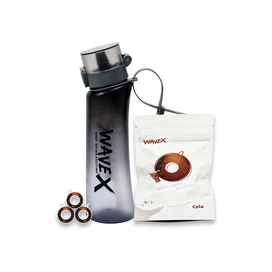 600ml Iron Mist Gray Tritan Water Bottle With 3 Cola Aroma Scent Pod